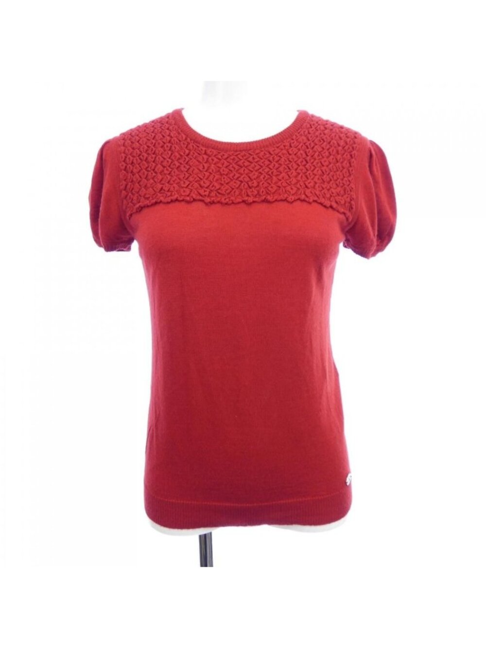 Chanel Vintage Knit Top Red